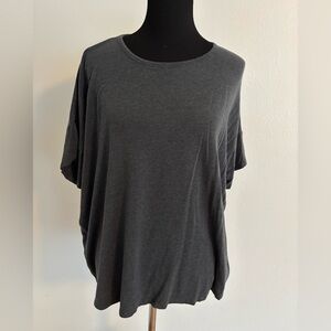 Eileen Fisher Dark Gray Short Sleeve Top